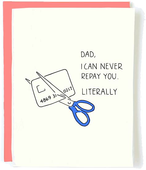 Funny Christmas Card for dad Funny Birthday Card for Dad | Etsy