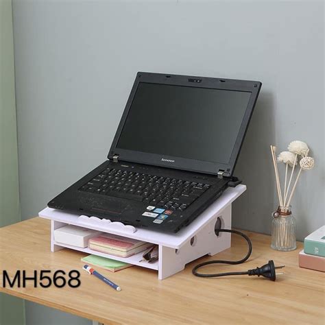 Laptop Stand With Shelf Storage, Computers & Tech, Laptops & Notebooks on Carousell