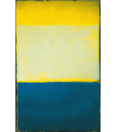 Giclée Print on canvas: Mark-Rothko: No.-6-(yellow,-White,-Blue-over-Yellow-on-Gray)