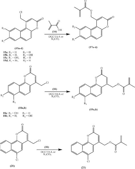 Scheme 5. Preparation of methacrylate monomers containing... | Download Scientific Diagram