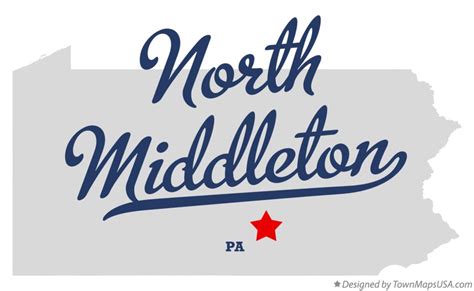 Map of North Middleton, PA, Pennsylvania
