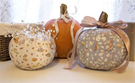 Backyard Brush: Decoupage Pumpkins