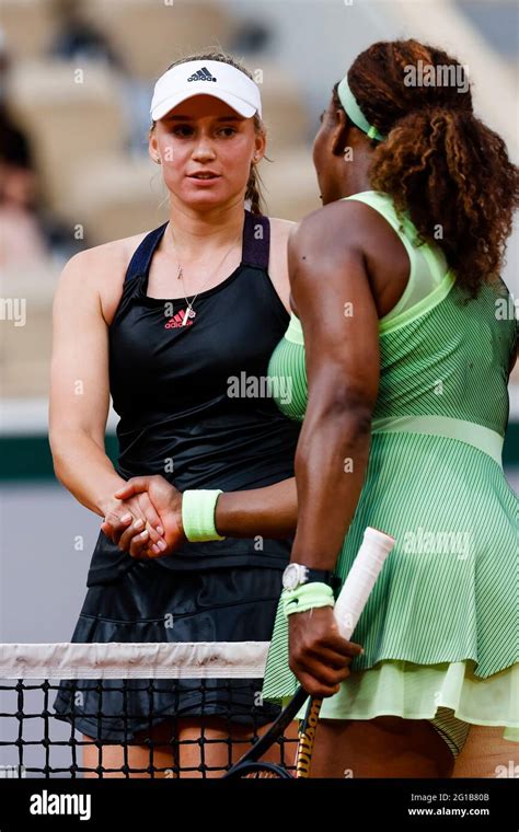 Paris, France. 6th June, 2021. Elena Rybakina from Kazakhstan at the ...