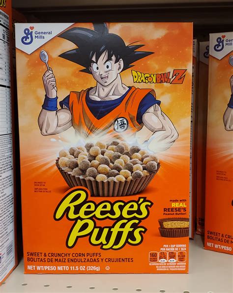 Reese's Puffs Goku from Dragon Ball Cereal Memes - Imgflip