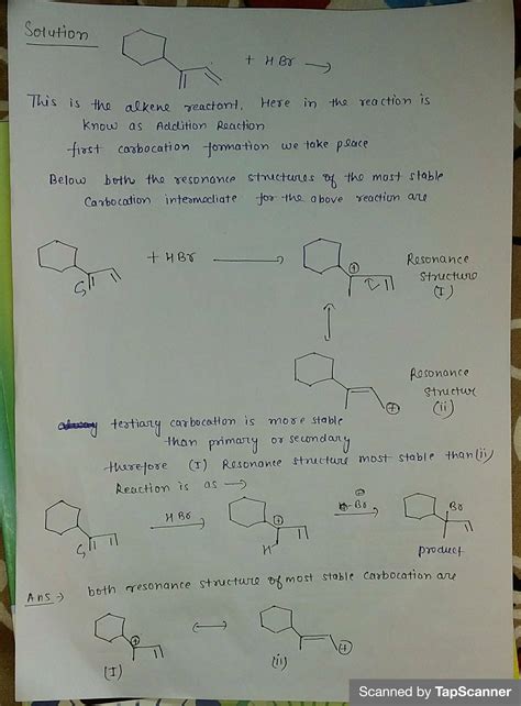 [Solved] Draw both resonance structures of the most stable carbocation... | Course Hero