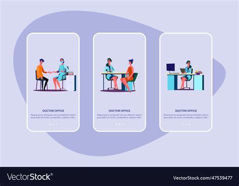 Doctor office set Royalty Free Vector Image - VectorStock