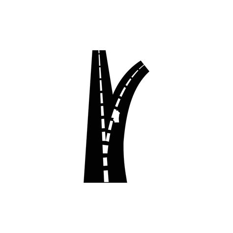 fork in the road logo 14718110 Vector Art at Vecteezy