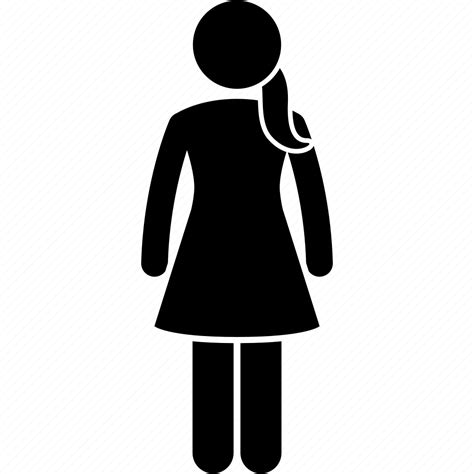 Female, girl, lady, stick figure, woman icon - Download on Iconfinder