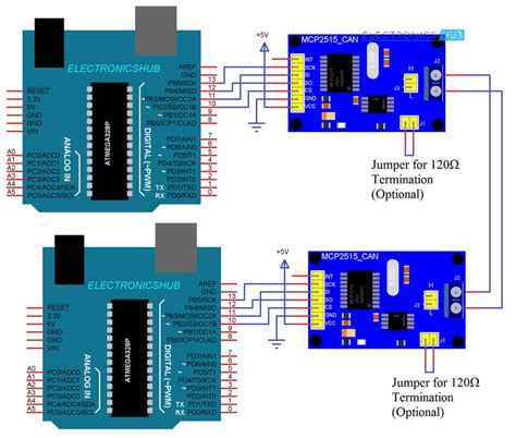 MCP2515 CAN Bus TJA1050 Receiver SPI Protocol Module