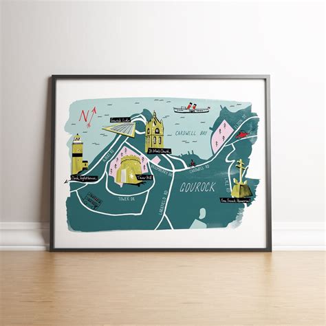 Gourock Map Giclee Print - Etsy UK