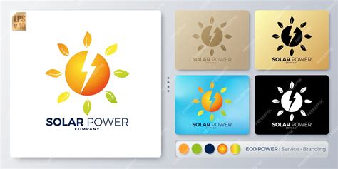 Premium Vector | Solar power vector illustration Logo minimal design ...