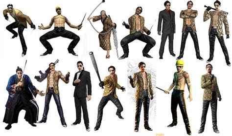 Goro Majima renders by PaltryDrake312 on DeviantArt