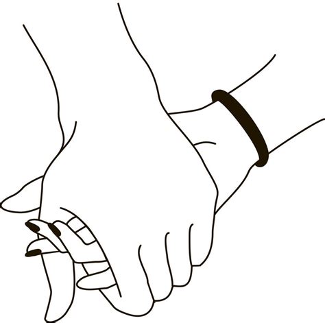 Holding hands with tenderness and love, contact of palms couple holding hands symbol of unity ...