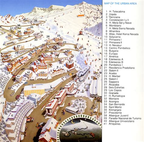 Maps of Sierra Nevada ski resort in Spain | SNO