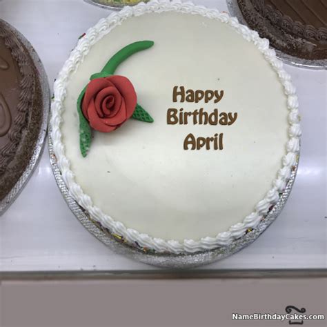 Happy Birthday April Cakes, Cards, Wishes