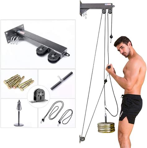 Amazon.com: Tricep Workout Equipment,Fitness LAT and Lift Pulley System ...