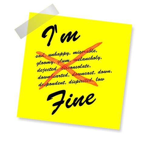 Free illustration: I'M Fine, Yellow Sticker, Note - Free Image on ...