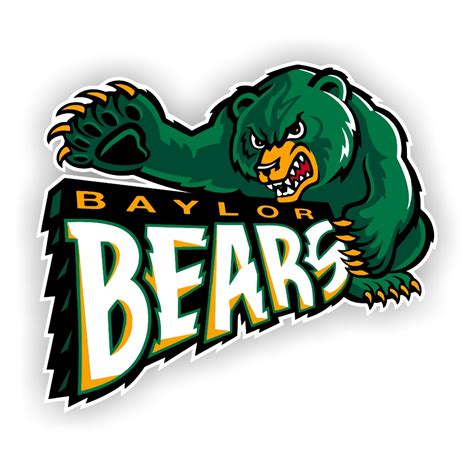 Baylor University Bears Mascot Precision Cut Decal / Sticker