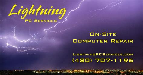 Lightning PC Services - Computer Repair, Computers, Network Setup