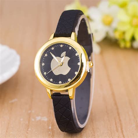 2015 Hot Sale Apple Pattern Cute Female Line Fashion Female Watches Students Casual Watch mall ...