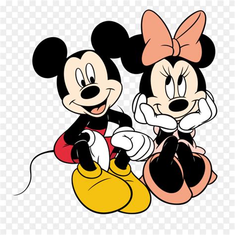 Mickey and minnie mouse cartoon on transparent background PNG - Similar PNG