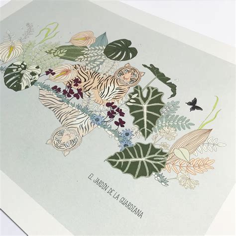 Eden Gardenplants Printsplants Illustrationwoman - Etsy