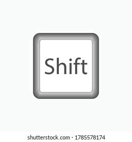 Shift Button Icon Symbol Button Keyboard Stock Vector (Royalty Free ...