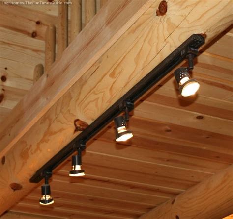 Rustic Log Home Lighting Bargains | Rustic track lighting, Rustic ...