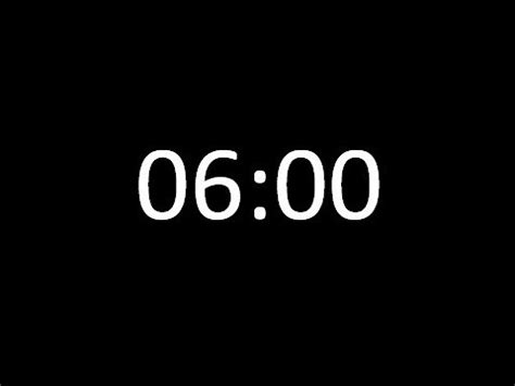 6 Minute Timer With Alarm - YouTube