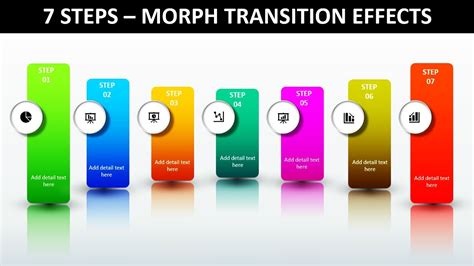 Create 7 Steps Infographic Slide with Morph Transition Effects - YouTube