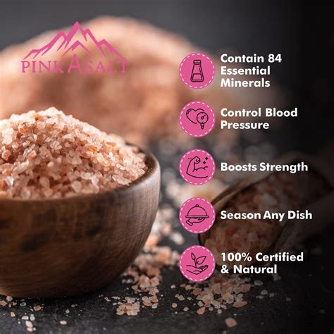 PINK-A-SALT Himalayan Pink Edible Salt - 2.1 LB Fine Grain Pink Crystal Salt with 84+ Minerals ...