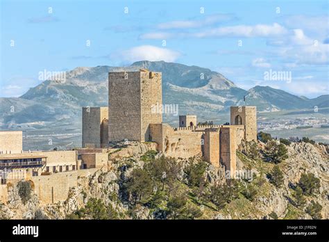 Castle of Santa Catalina in Jaen, Andalusia, Spain Stock Photo ...