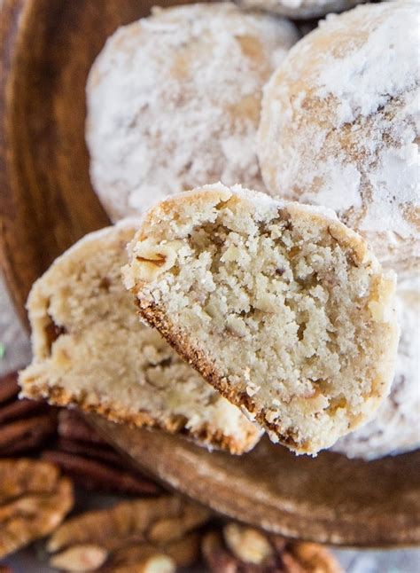 Keto Pecan Snowball Cookies - The Roasted Root