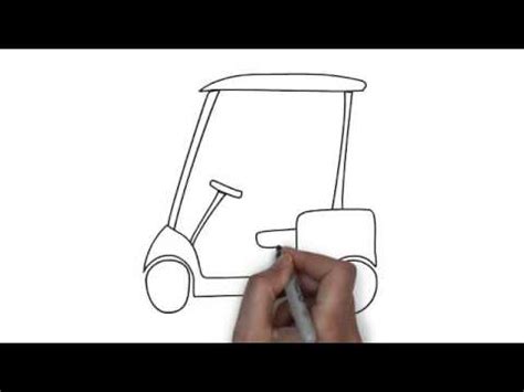 golf cart drawing easy - iamannecy