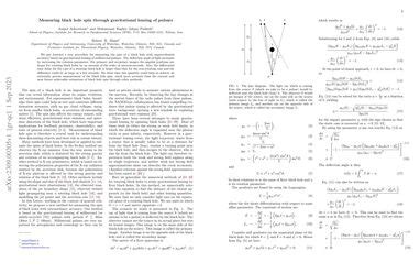 Measuring black hole spin through gravitational lensing of pulsars ...