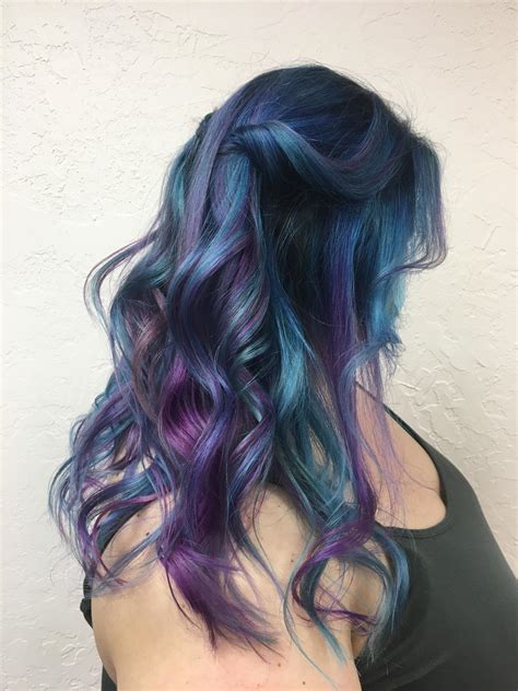 Galaxy hair on a client : r/FancyFollicles