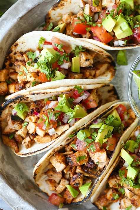 Easy Chicken Tacos - Damn Delicious