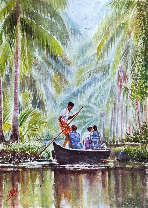 Kerala Tourism Painting by sabari girish | Saatchi Art