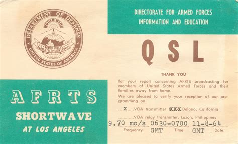 QSL SHORTWAVE CARDS