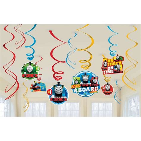 Thomas the Tank Engine Swirl Decorations (Set of 12) | Thomas the Tank ...