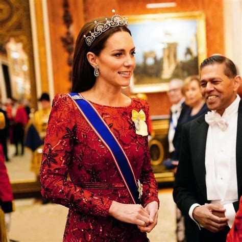 Princess Kate stuns in Lotus Flower Tiara at Buckingham Palace reception - ABC News