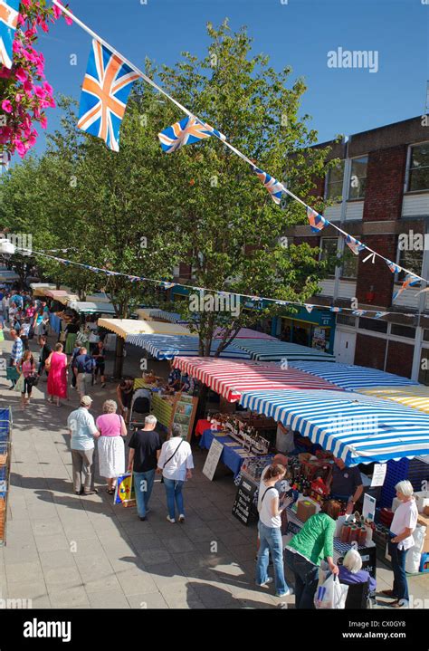 Winchester Farmers Market Stock Photo - Alamy