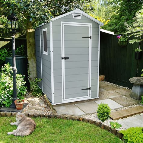 6X4 Manor Apex Plastic Shed | Departments | DIY at B&Q