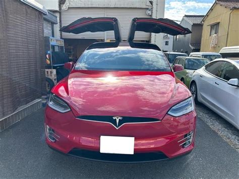 TESLA MODEL X 100D | 2018 | RED M | 11000 km | details.- Japanese used cars.Goo-net Exchange