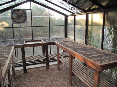 Greenhouse tables | Backyard greenhouse, Greenhouse shelves, Greenhouse ...