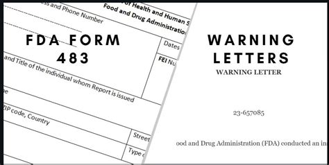 FDA Form 483 | Warning Letters: How to Handle, Form, Example » Pharmaguddu