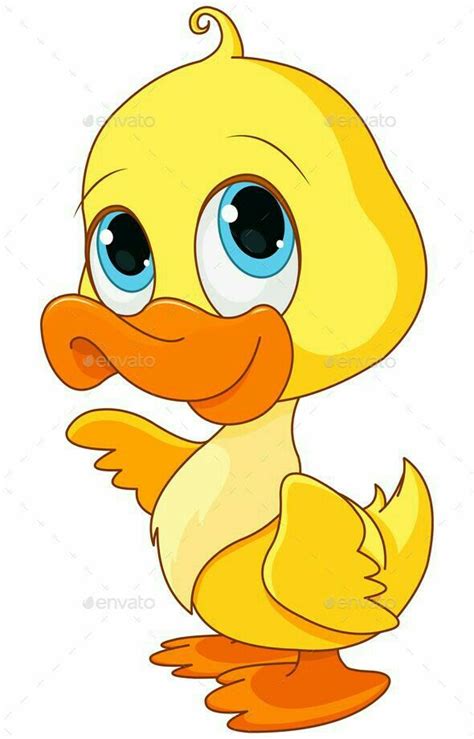 Cute Cartoon Duck Drawing