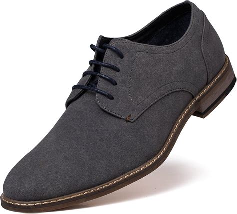 Amazon.com | Jivana Men's Suede Oxford Dress Shoes Casual Shoes for Men ...