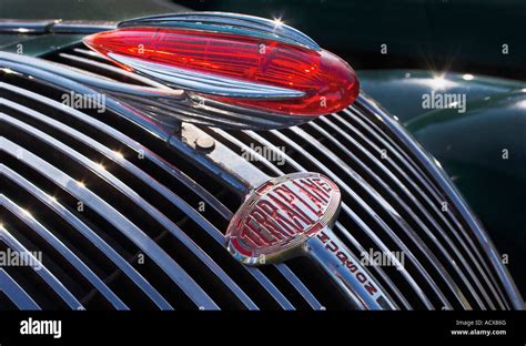 The hood ornament and grille of a 1937 Hudson Terraplane Stock Photo ...