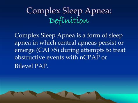 PPT - Complex Sleep Apnea: Clinical Challenges PowerPoint Presentation ...